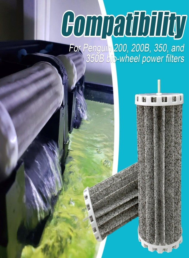 PurifyLogix Activated Carbon Replacement Filters for Penguin Bio-Wheel Power 200B 350B, 200, 350 Filters - PRBW2350B for Marineland Multi-Stage Aquarium Filtration- 2 Pack - Image 2